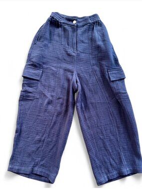L.F. Markey Austin cargo trouser in navy blue, US size 6.